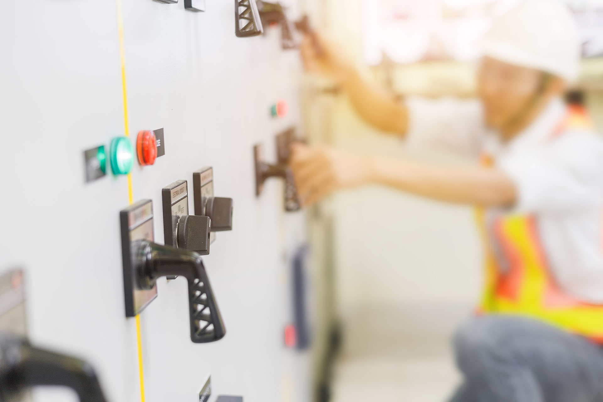 Electrical Engineer Or Repairman Rotate Some Tools To Inspecting